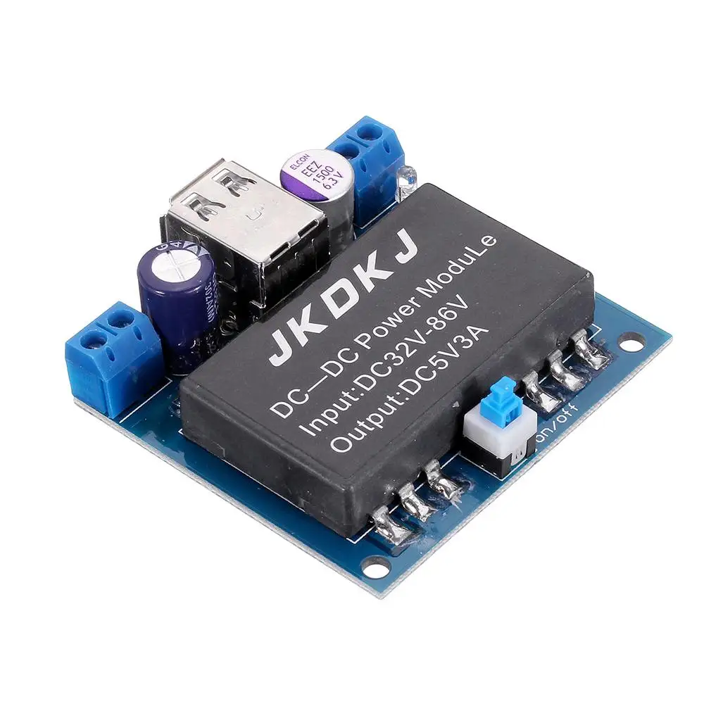 5V 3A USB DC36-86V изоляция батареи электромобиля понижающий анти-помехи Регулируемый Модуль питания