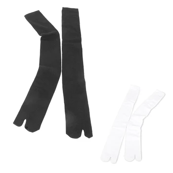 

1 pair Tabi Socks Sabots Socks 2-Toe EU35-44 for Men / Women Black