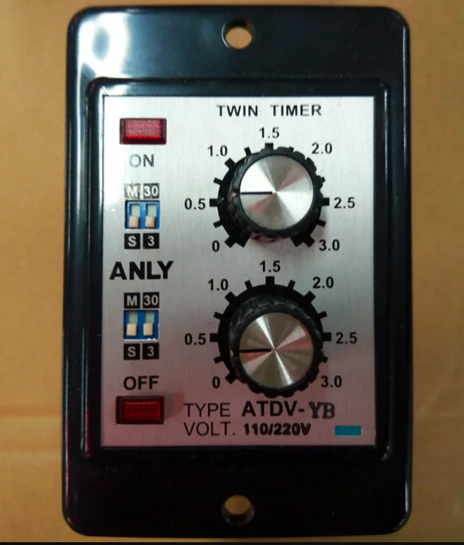 220V ANLY ATDV-YB многоступенчатое двойное настраиваемое реле с ограничением по времени