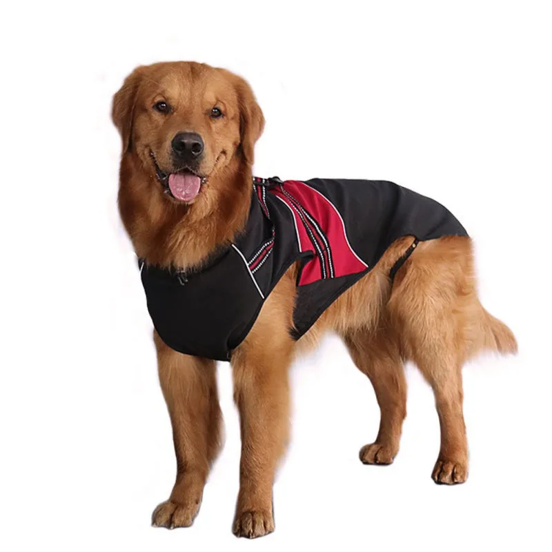 

Dual Functional Pet Windbreaker And Harness Dog Fleece Warm Coat For Cold Weather NEW