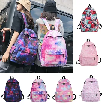

Women's fashion backpack women backpack for school teenagers nylon Patchwork pattern leisure travel backpack Bolsas Mochilas A28