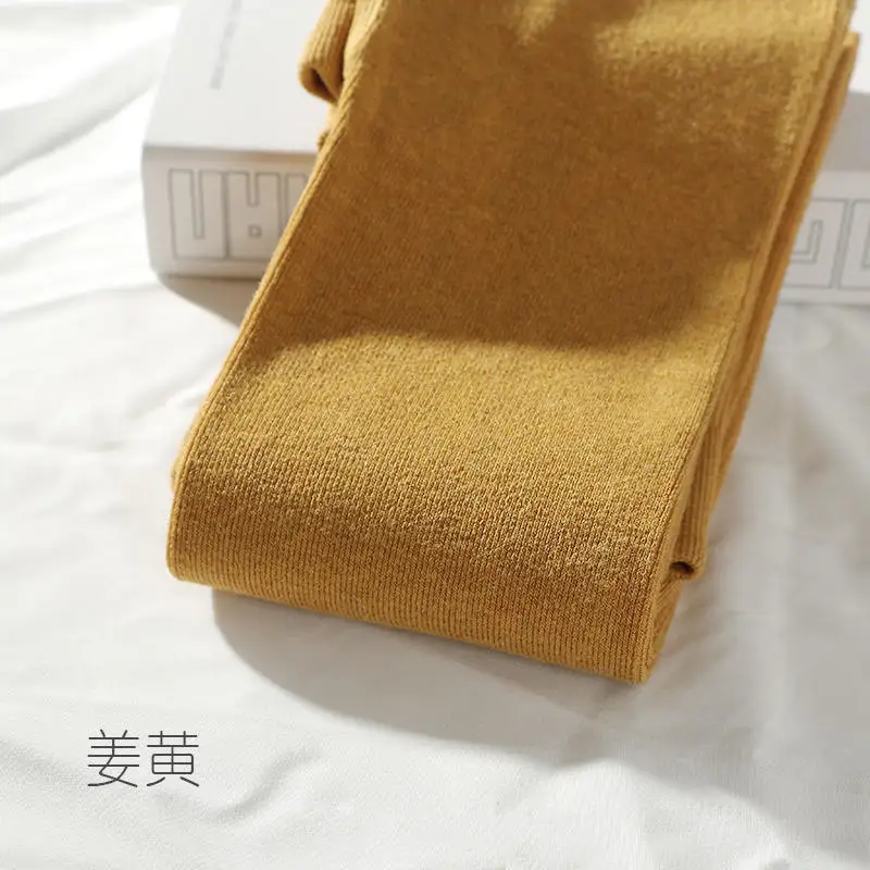 ginger yellow Harajuku стильные леггинсы женские осенние длинные штаны супер эластичные тонкие леггинсы с высокой талией женские хлопковые обтягивающие леггинсы Femme C5977 - Цвет: ginger yellow