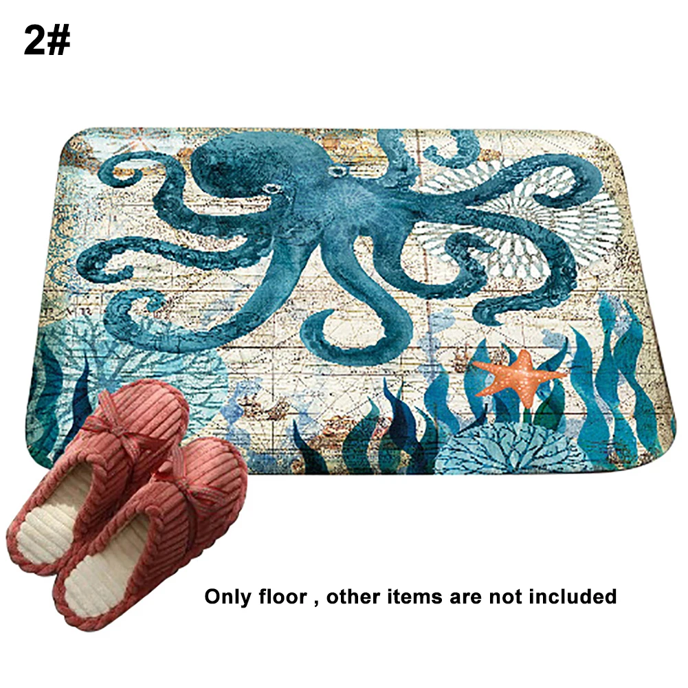 Черепаха/осьминог/морская лошадь коврик с рисунком нескользящий напольный коврик ковер