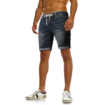 

2020 Men's Summer Denim Shorts Men's Fashion Casual Straight Slim Denim Shorts Men's Solid Short Jeans High Quality Cotton Jeans