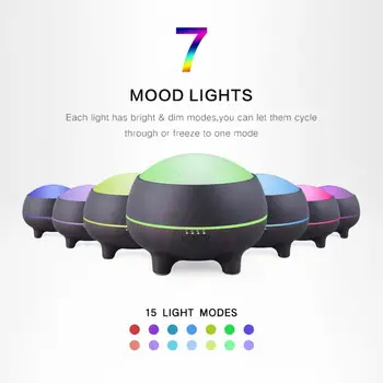 

Smart audio humidifier with Bluetooth wood grain aromatherapy machine ultrasonic aromatherapy lamp household plug
