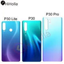 Заднее стекло для huawei P30 Pro Задняя стеклянная крышка батарейного отсека дверной корпус VOG-L29 ELE-L29 панель аккумулятора для huawei P30 Lite задняя крышка