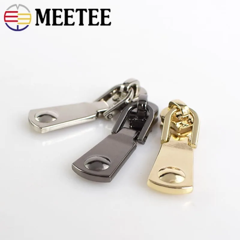 Meetee Мода 5 # молнии ползунки для металлической куртки одежда головы молния