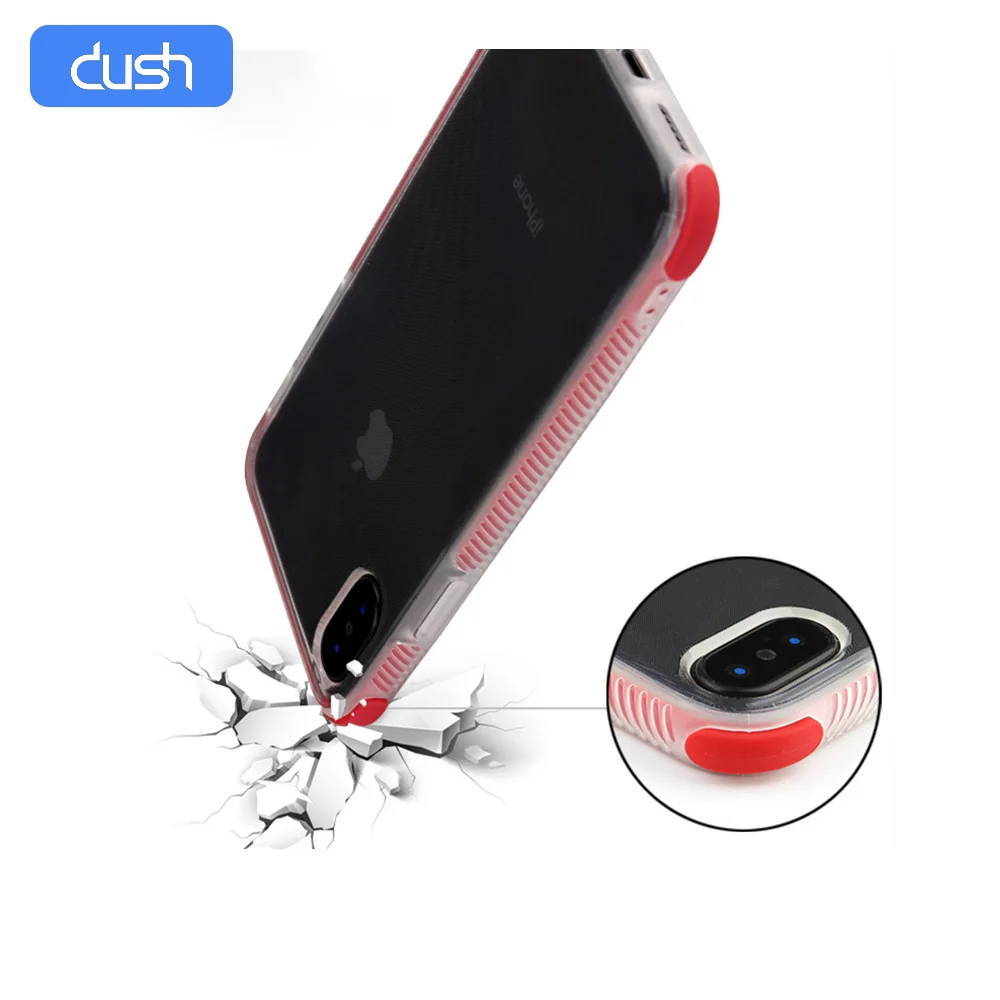DUSH силиконовый чехол для телефона iPhone 11 XS XR Max 8 7 Plus Прозрачная защитная задняя