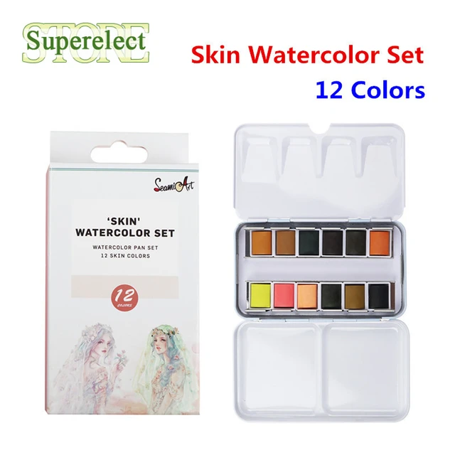 Seamiart Solid Watercolor Paint Set