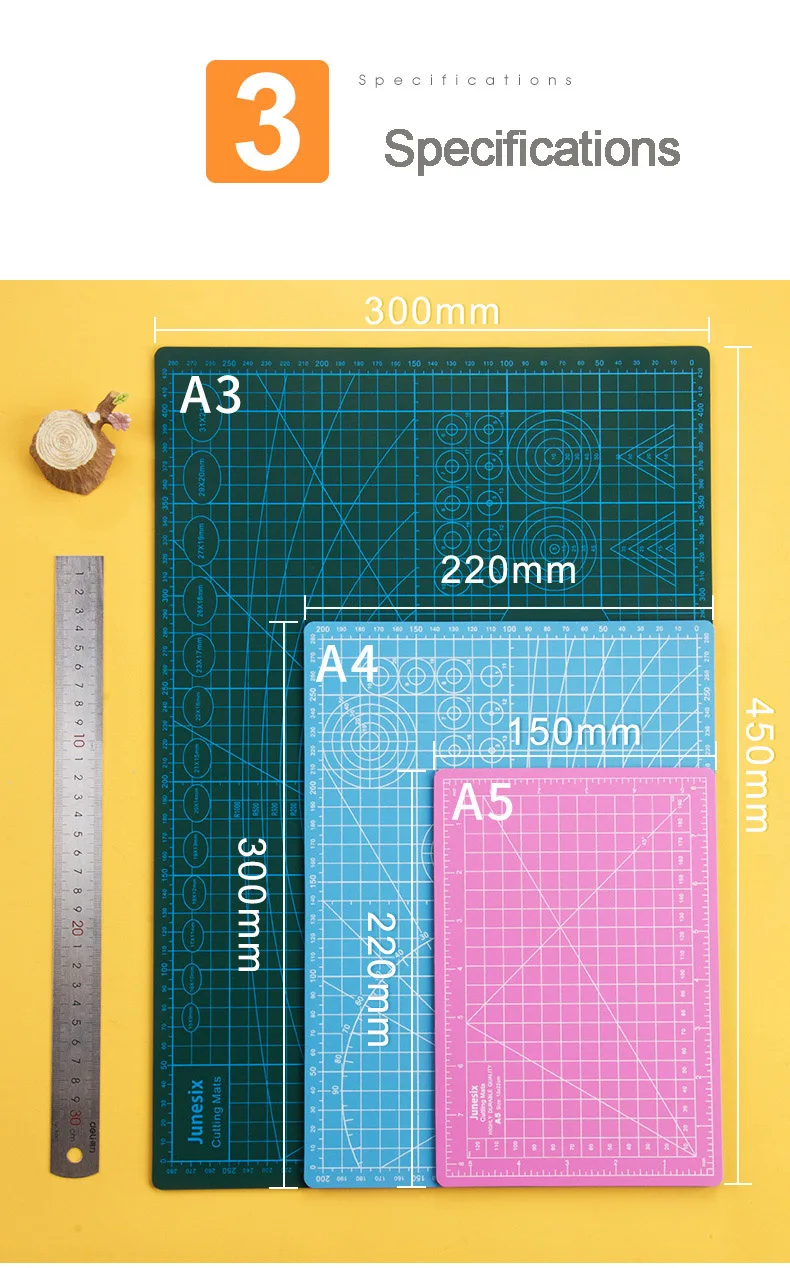 A3/A4/A5 многофункциональный ПВХ самовосhealing вающийся коврик для резки доска нож для резки бумаги в принтере инструменты для изготовления подарка «сделай сам» офисные школьные принадлежности