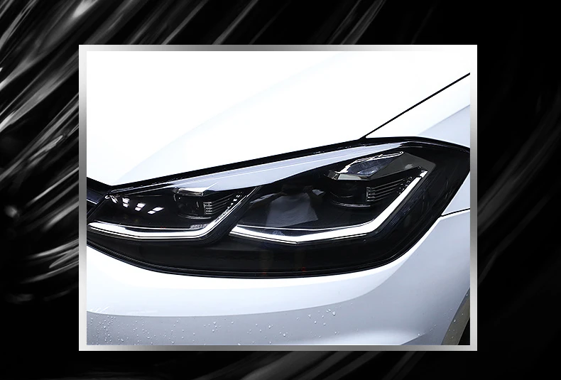 Lsrtw2017 ТПУ прозрачный черный фара пленка защитная наклейка для Volkswagen Golf Passat B8