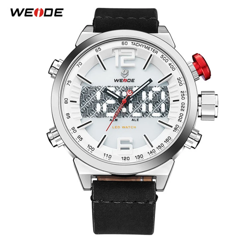 WEIDE мужские часы Relogio Masculino цифровые с автоматической датой и подсветкой