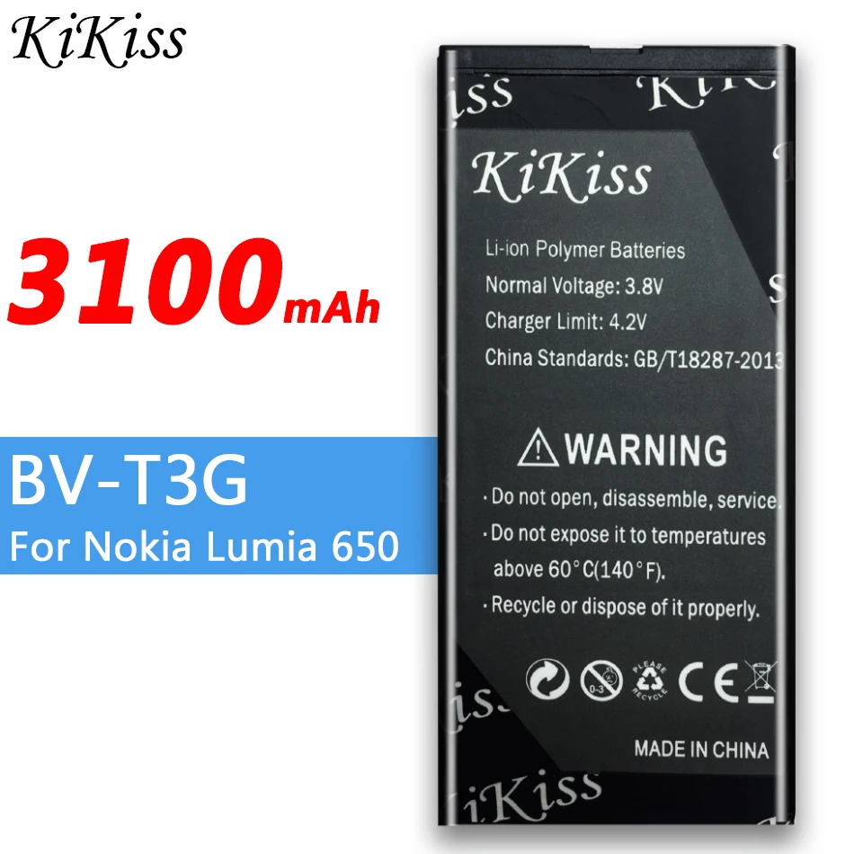3100 мА/ч BV-T3G чехлы-книжки для телефонов Microsoft Nokia Lumia 650 RM-1154 BV T3G мобильный телефон