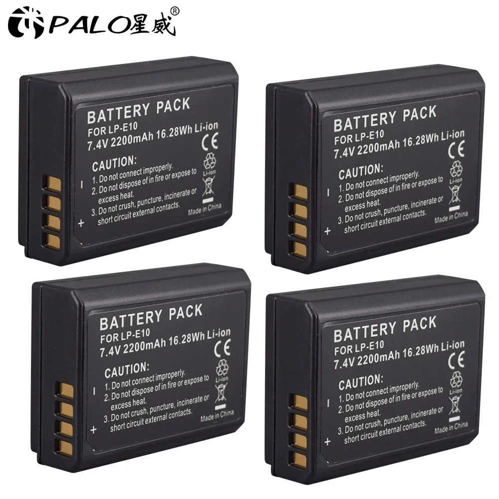 Запасная аккумуляторная батарея для фотоаппарата PALO LP E10 LPE10 Аккумулятор Canon 1100D