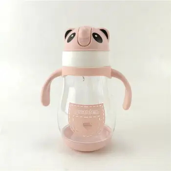 

Hot Baby's Learning Drinking Water Bottles Feeding Sippy Cups With Handles And Strap Newborns Kids Cute Cartoon Leakproof Cup