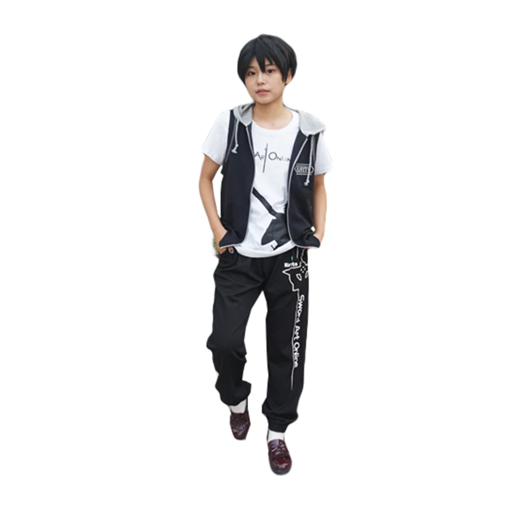 Brdwn Sword Art Online SAO унисекс киригая Kazuto Косплей Костюм Повседневная одежда