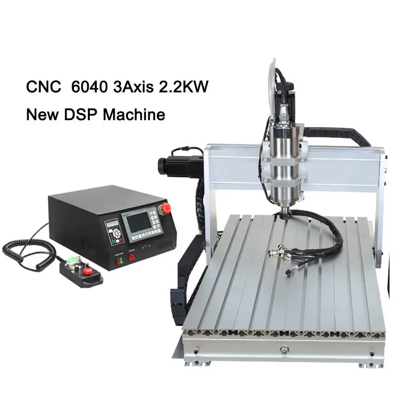 CNC 6040 металл стекло дерево cnc маршрутизатор 3 оси VFD 2.2KW Фрезерный станок DSP порт