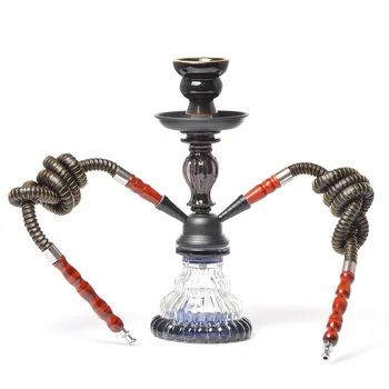 

hookah accessories Arab Hookah Shisha Set Double Hose Glass Hookah Big Narghile Accessories hookah for smoking Men Gift