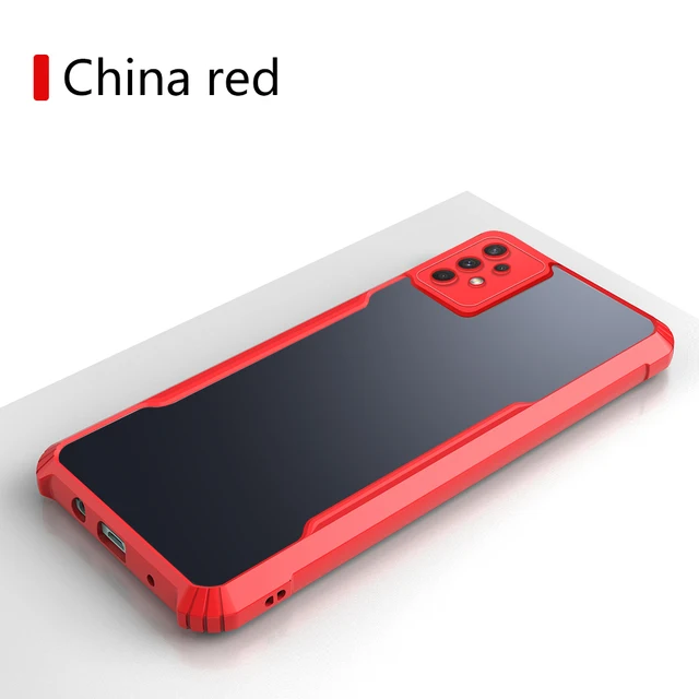 For Samsung Galaxy A72 A71 A52 A51 4G A50S A42 A32 A31 A21S A12 A10S A02 A30 A20 case clear armor shockproof acrylic phone cover 3