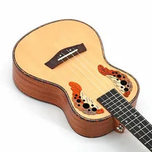 23 дюймов Гавайские гитары укулеле Лилия украинская Лилия четыре-маленькая Гавайская гитара ель Виноградная дыра Прямая с фабрики