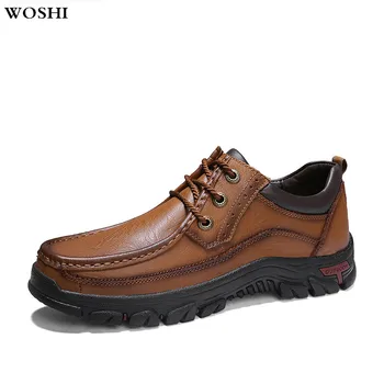 

Men's Moccasin shoes genuine leather Casual Shoes outdoor breathable Soft footwear Men slip-on Causal Flats Oxford Shoes hombres