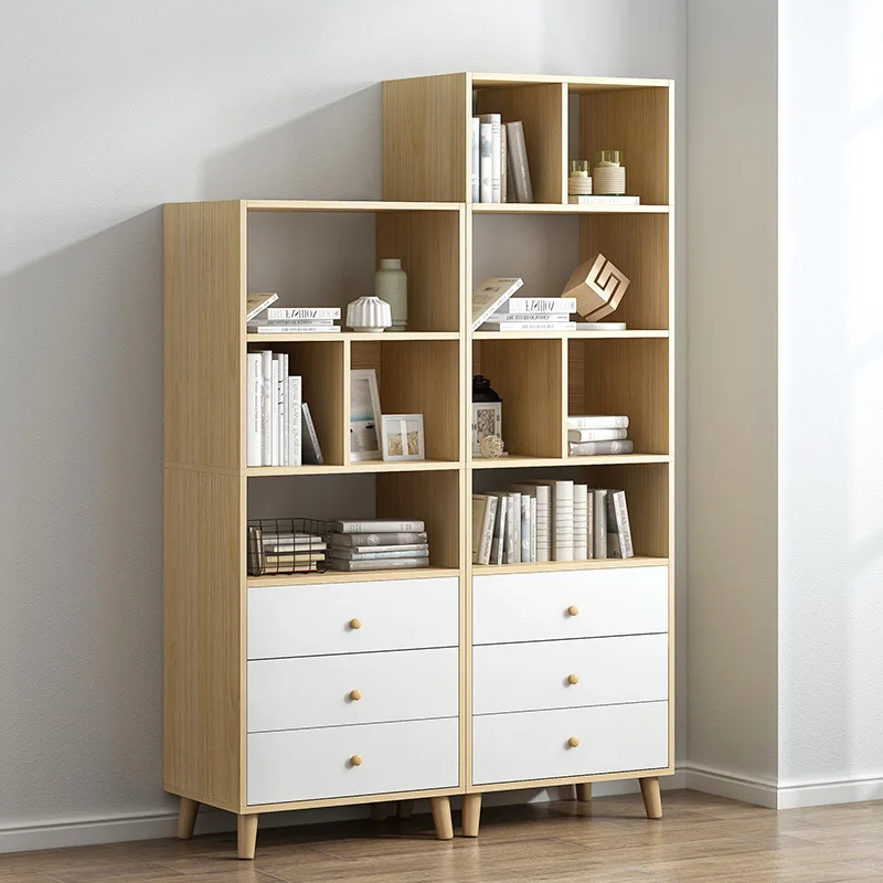 

Simplicity Bookcase Bookshelf Simple Floor Bedroom Students Home Living Room Storage Small Bookcase Sub-Storage Shelf Province S