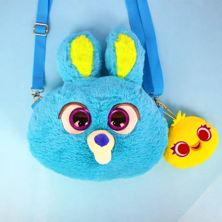Toy story 4 плюшевая сумка с рисунком кролика, плюшевая сумка-мессенджер для детей, подарок для девочек 25*23 см