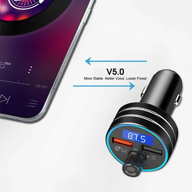 

FM Transmitter Handsfree Car Kit Modulator Radio Adapter Wireless Handsfree USB Drive MP3 Player Car Wireless Handsfree Kit