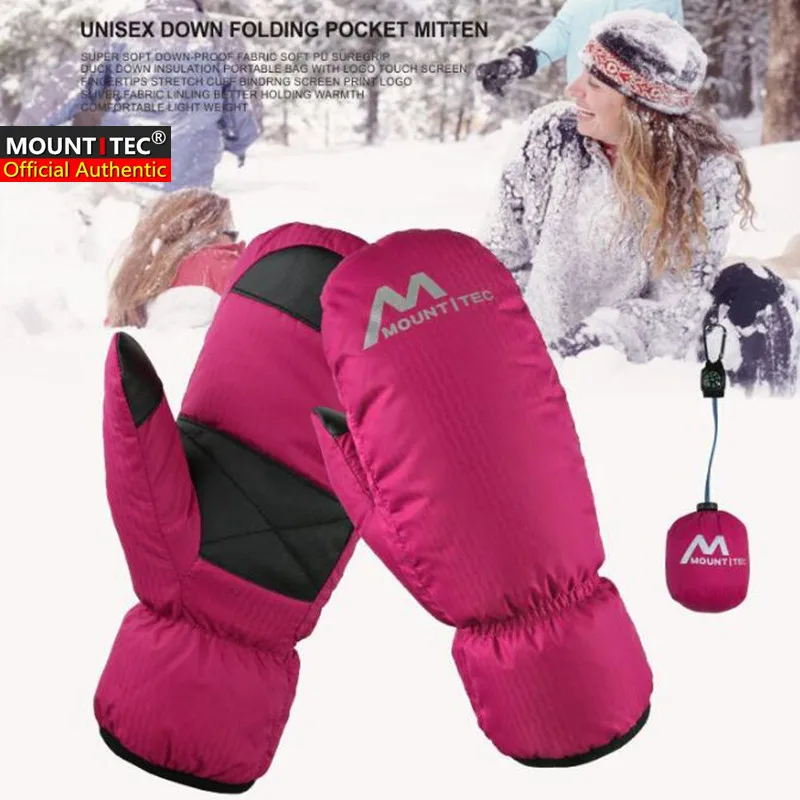 MOUNTITEC унисекс Для мужчин и женщин утка вниз варежки для подростков мальчиков