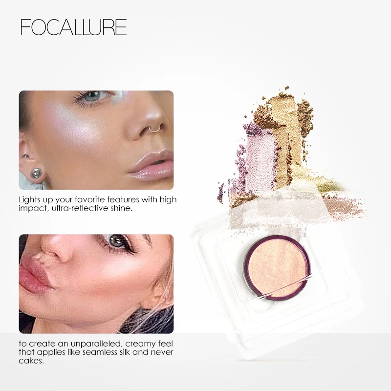 Хайлайтер FOCALLURE 5 цветов осветитель лица осветляющее лицо прессованное хайлайтер