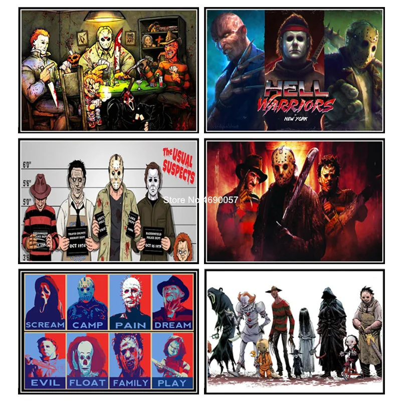 5D DIY Diamond Painting "Classic Horror Movie" Full Square Resin