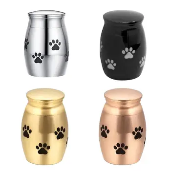 

Pet Cremation Urns Stainless Steel Ash Memorial Container Dog Cat Resting Place