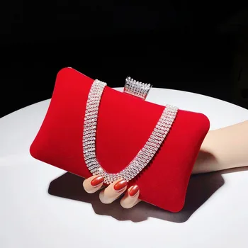 

Small handbag ladies wedding bag female dinner bag new 2020 red bride bag holding dress bag hand hot women handbags