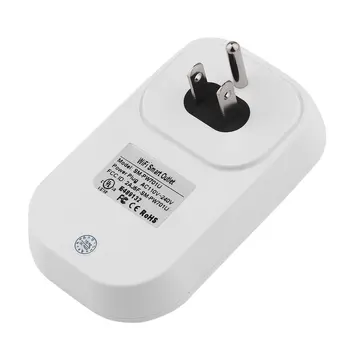 

Fashionable Smart Wireless Remote Control Switch WIFI Plug Socket Wireless APP Remote Control Household Appliance US Plug