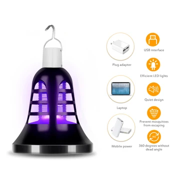 

Home Lighting 220V Electric LED Mosquito Insect Killer Lamp Multi-function 2 in 1 Electronic Insect Killer Mosquito Killer Lamp