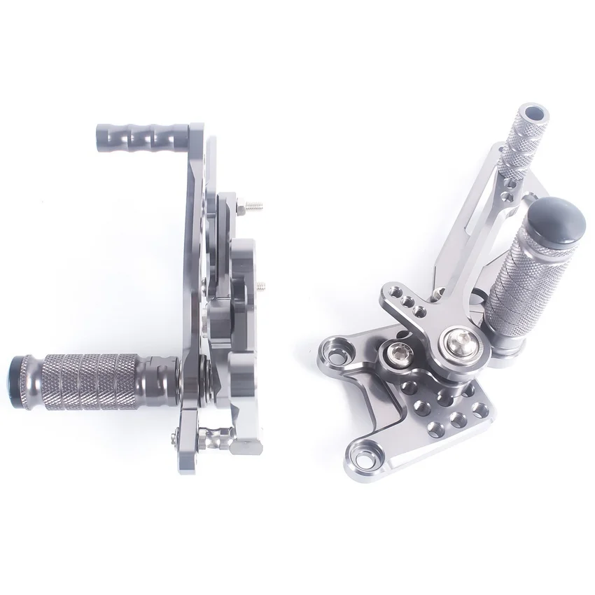 Для Suzuki GSXR1000 2000-2004 GSXR600/750 1996-2005 регулируемые Rearset подножки алюминиевые серые
