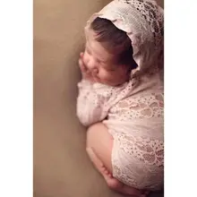 Ropa de fotografía para niños, ropa de encaje para recién nacidos, luna llena, sombrero de princesa para bebés, monos, novedad
