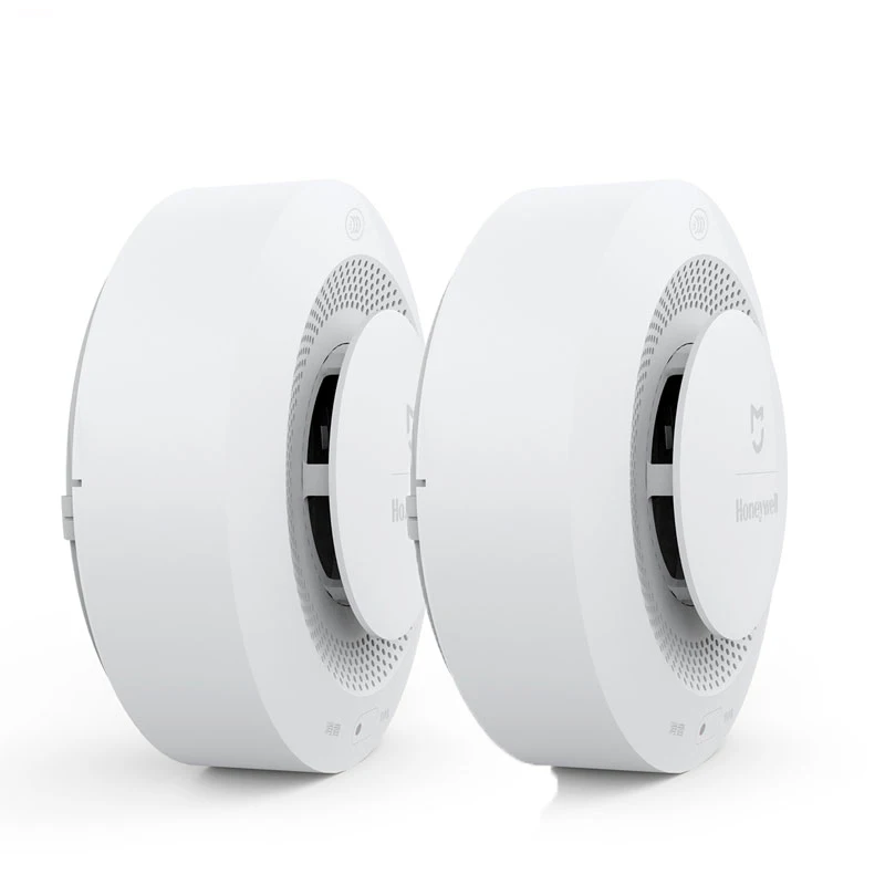 Xiaomi Mijia Honeywell пожарная сигнализация датчик дыма детектор газа работает с многофункциональным шлюзом 2 умный дом Безопасность приложение управление - Цвет: 2pcs Smoke Sensor