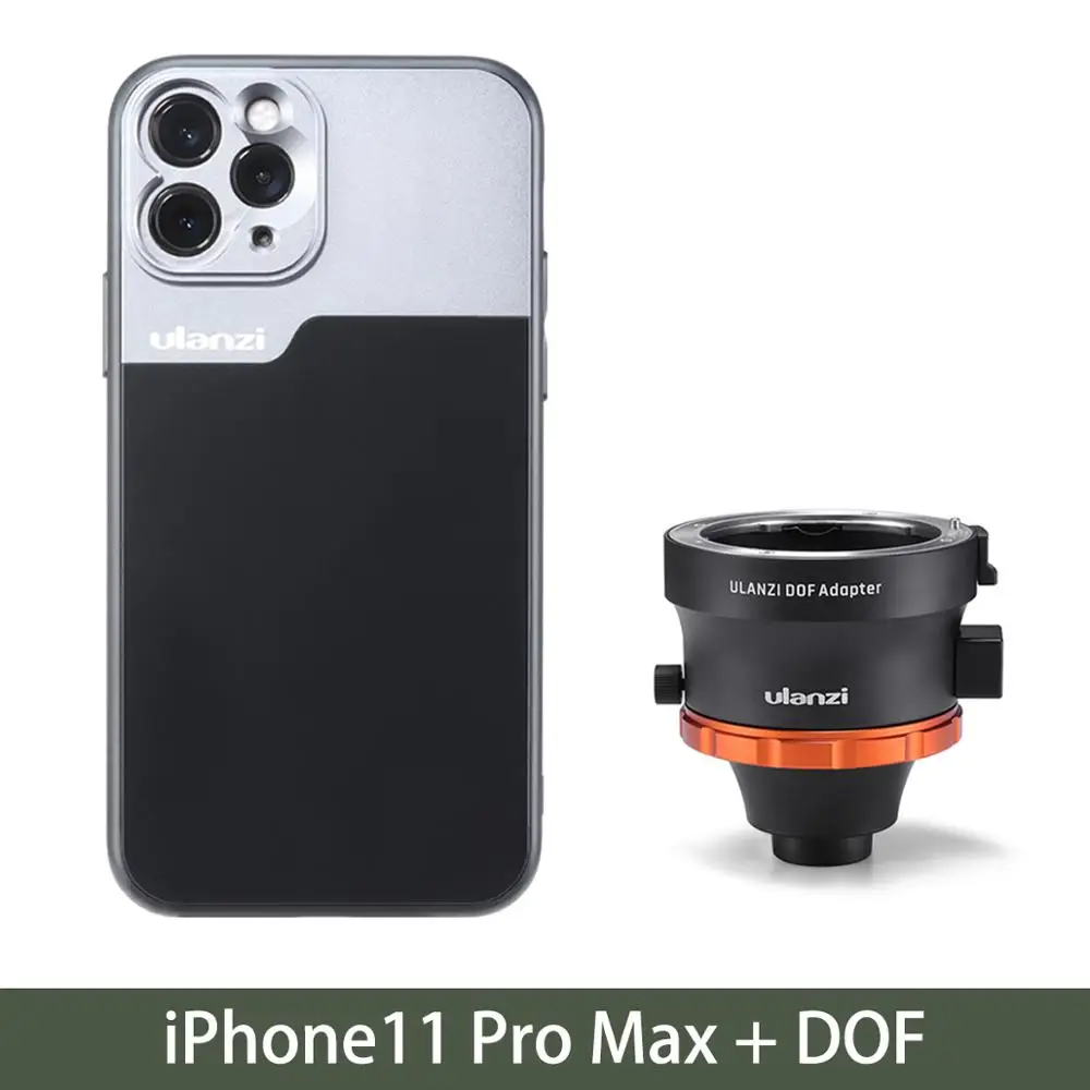 W 11 Pro max cage Адаптер ULANZI DOF для смартфона SLR/DSLR cinema, адаптер для объектива с креплением в виде буквы E, адаптер для объектива камеры с полной рамкой для iPhone 11, huawei P30 Pro - Цвет: W 11 Pro max cage