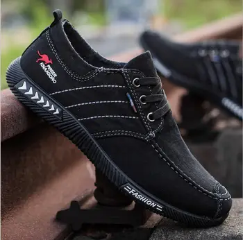 

Men shoes 2020 spring men canvas shoes flat casual shoes lace up comfortable breathable shoes man flats size 39 - 45