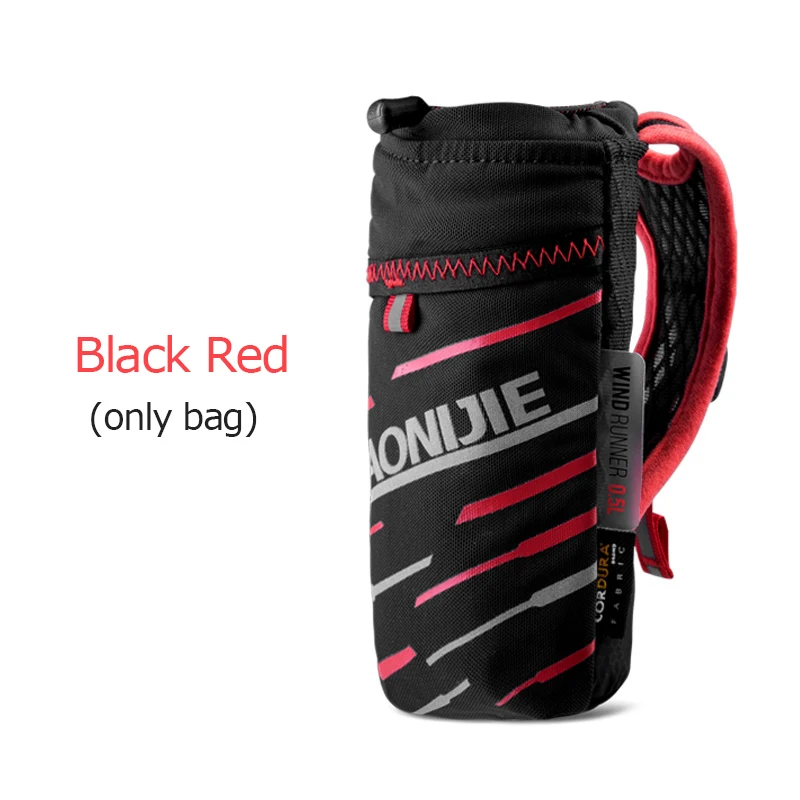 Only Red Black Bag AONIJIE E961 ручная быстрое сцепление быстрая укладка фляжка бутылка для воды сумка 6," держатель телефона сумка Гидратация пакет для марафона - Цвет: Only Red Black Bag
