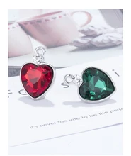 

Pipatian Heart Pendant Accessory Fashion Sweater Chain Necklace Crafts Gemstone Jewelry Crystal Rhinestone Diy Crafts Decoration