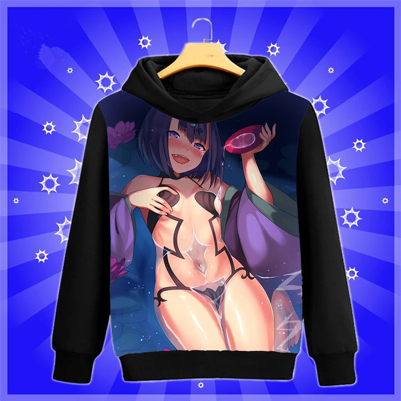Крутая аниме-Толстовка Fate/Grand Order Shuten-douji Косплей Толстовка с капюшоном Мода Весна Осень Мужчины Женщины пуловер пальто