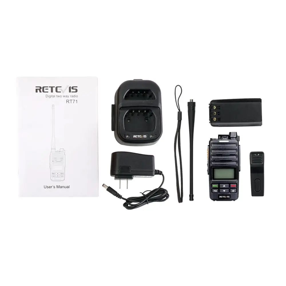 Retevis RT71 DMR цифровая/аналоговая портативная рация 5 Вт UHF 400-470 МГц 1024 CH Цифровая двухсторонняя рация портативный приемопередатчик Ham радио