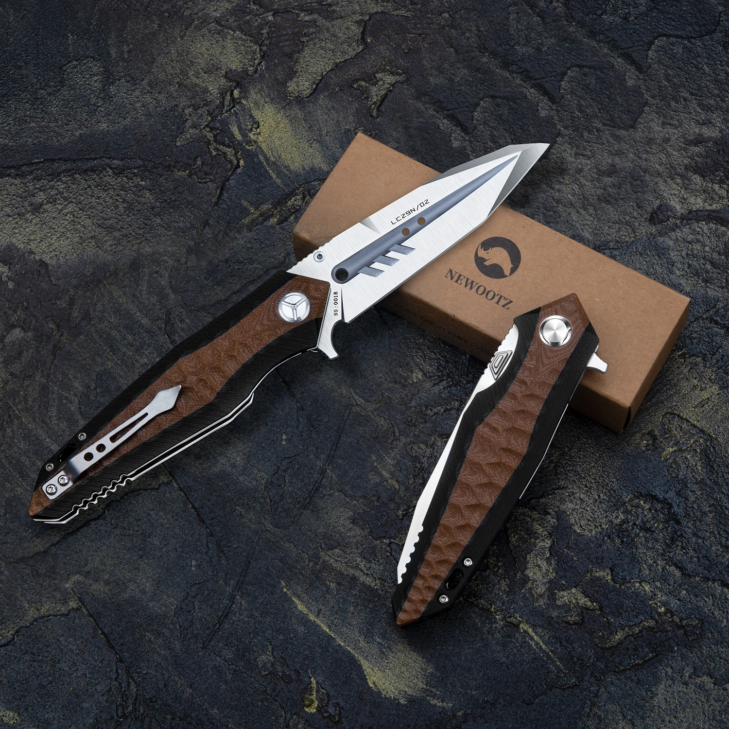 Folding Knife D2 Satin Tanto Point Blade G10 Handle with Pocket Clip Hunting Survival Tools EDC Self Defense Outdoor Activities 2