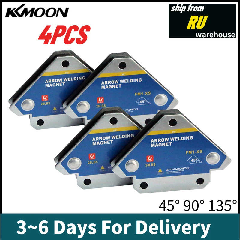 Сварочный фиксатор 4 шт. магнитный сварочный 45 ° 90 135 многоугольный Магнитный