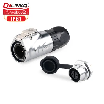 

M12 Metal Power Push Pull Connection AC IP67 Waterproof Connector With Top Quality