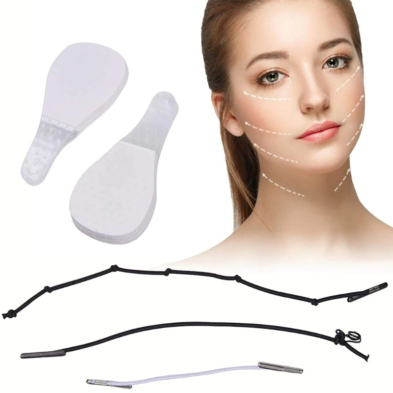 40Pcs Instant Invisible Face Stickers Neck Eye Double Chin Lift V Shape Refill Tapes Thin Makeup Facelifting Patch Adhesives |