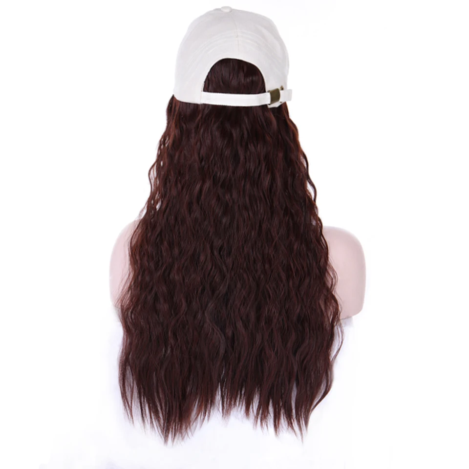 LUPU бейсбольная шляпа с натуральными волосами парики синтетические высокотемпературные волокна для черных женщин
