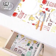 Мультфильм вырезать подставки для шкафчиков бумажный ящик толстые водонепроницаемые, влажность наклейки для кухни домашний гардероб коврик шкафчик для обуви коврик XFx30